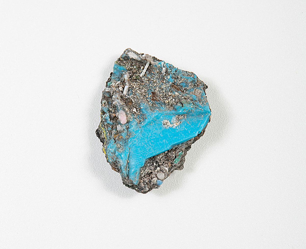 Kelly Jazvac, Plastiglomerate Sample, found object 2013. Photo credit: Jeff Elstone